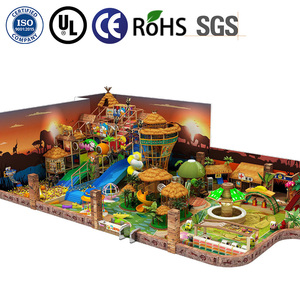 Équipement de divertissement, aire de jeux souple, thème jungle, piscine à balles, petite aire de jeux intérieure avec grand toboggan - Product Image 5