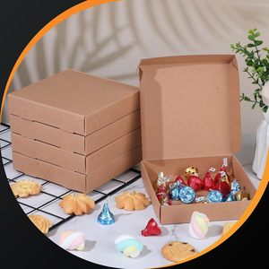 Mini boîtes à <span class=keywords><strong>pizza</strong></span> 5.25x5.25 carré <span class=keywords><strong>Pizza</strong></span> <span class=keywords><strong>Party</strong></span> Favors boîtes Kraft sortir les conteneurs boîtes d'emballage cadeau pour <span class=keywords><strong>pizza</strong></span>, cookie - Product Image 5