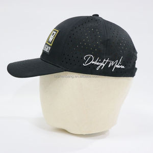 Casquette à visière incurvée à 6 panneaux en maille brodée personnalisée ZZB avec broderie 3D, style sportif et formel, motifs de feuilles et de lettres - Product Image 3