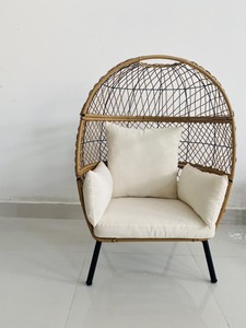 Wholesale Modern Half <b>Egg</b> Shape Leisure Lounge Rattan Wicker <b>Chairs</b> for Garden Patio PE Rattan by Wholesale - Product Image 4