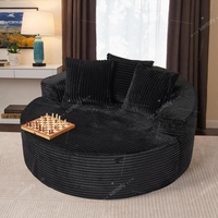 Ensemble de canapé-lit pliable en velours côtelé au design moderne, écologique, avec rembourrage en éponge pure, compressé sous vide, pour hôtel et salon