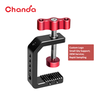 Soporte de Cámara Ajustable con Abrazadera en C Métrica de Aluminio 6061-T6 Anodizado CNC, Liberación Rápida, Logotipo Personalizado, para Fotografía