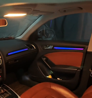 Lampu Ambient Audi A4 B8 64 Warna Dynamic Symphony Interior LED Aksesoris Lampu Ambient Mobil Kit Peningkatan Pencahayaan