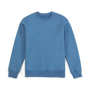 Sudadera de cuello redondo pesado 100% algodón jersey de gran tamaño relajado largo suelto Casual - Product Image 1