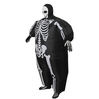 Adulte Halloween Squelette Gonflable Costume Horreur Homme pour Ambiance Festive et Décorations de Fête