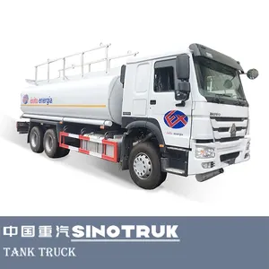 Sinotruk HOWO ağır 20 CBM yakıt tankı kamyon/kullanılmış yakıt dağıtım kamyonları