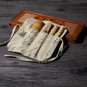 Bamboo <b>Tea</b> <b>Set</b> Four Piece <b>Tea</b> Ceremony Six Gentleman <b>Set</b> Traditional Chinese Style Eco Friendly Home Use Bag Shape - Product Image 1