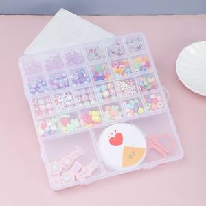 DIY Children Hand-Making Polymer Clay Beads with Pendant Charms Kit Crystal Strings - Product Image 2