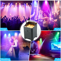 Équipement d'éclairage de scène IP professionnel 9*12W RGBW alimenté par batterie sans fil DMX LED Par DJ mariage extérieur WIFI mariage à distance