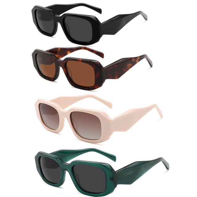 Small Square Frame Retro Acetate Frame Sunglasses High Quality Polarized Sun Glasses 2026