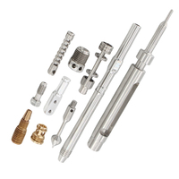 Piezas de Mecanizado CNC de Alta Precisión en Acero Inoxidable, Latón y Aluminio, Torneado y Perforación CNC para Servicios de Mecanizado