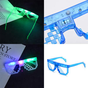 Lunettes à mosaïque de pixels LED personnalisées, lunettes à <span class=keywords><strong>obturateur</strong></span> lumineuses, Deal With It, rave, bar, boîte de nuit, cadeaux de fête, jouet lumineux, cadeau pour enfants et adultes - Product Image 2