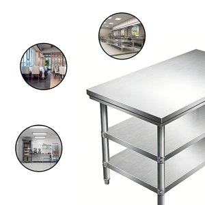 Polished Finish Stainless Steel Workbench With 300kg Load Capacity for Commercial Kitchen - Product Image 5