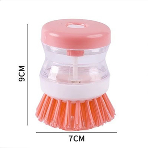 Fregador con dispensador de jabón Cepillos de fregado para limpieza con dispensador de jabón con botón pulsador - Product Image 2