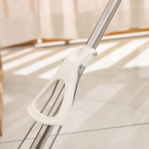 Fregona de esponja mágica de acero inoxidable Realida con función de borrador, fregona de esponja con escobilla de goma versátil para todos los tipos de limpieza de pisos - Product Image 4