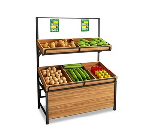 Bán lẻ thực phẩm hiển thị đứng siêu thị trái cây và rau kệ - Product Image 5