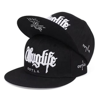 Gorras de Béisbol Personalizadas al por Mayor de Alta Calidad, 6 Paneles, Bordado 3D, Visera Plana, Estilo Hip Hop, Moda Urbana