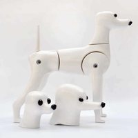 Modèle d'entraînement réaliste en silicone pour toilettage canin, modèle de chien Poodle Teddy pour la coupe et le coiffage, outil de formation pour salon