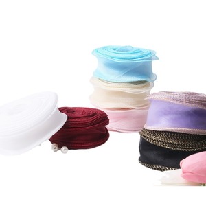 Satin Ribbon Solid Color Polyester Wedding Birthday Decoration Bows Korean Style Venue Setup Props - Product Image 5