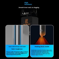 Buse de tête chaude en acier trempé pour imprimante 3D Bambu Lab, économique, 0,2/0,4/0,6/0,8 mm, applicable à H2D, compatible avec A1/A1mini