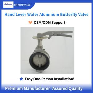 Vanne papillon à levier manuel de type Wafer en aluminium, <span class=keywords><strong>disque</strong></span> CF8, siège EPDM, vanne papillon en acier inoxydable, vanne papillon Wafer - Product Image 2