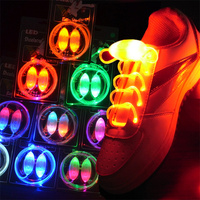 Lacets lumineux à la mode baskets plates lacets de chaussures en toile brillent dans la nuit noire lacet Fluorescent multicolore