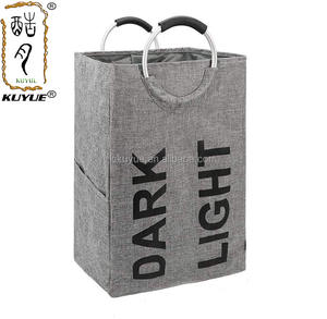 KUYUELarge-Cesto <span class=keywords><strong>de</strong></span> <span class=keywords><strong>ropa</strong></span> sucia doble <span class=keywords><strong>de</strong></span> lino, <span class=keywords><strong>cesta</strong></span> <span class=keywords><strong>de</strong></span> lavandería con separador, <span class=keywords><strong>cesta</strong></span> <span class=keywords><strong>de</strong></span> lavado plegable, bolsa <span class=keywords><strong>de</strong></span> <span class=keywords><strong>ropa</strong></span> plegable - Product Image 2