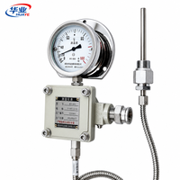 Termometer Kapiler Sinyal Jarak Jauh 0-200C 4-20mA Penggunaan Industri OEM ODM IP66 Suhu Tinggi Panjang Probe Dapat Disesuaikan