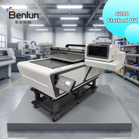 Impresora UV de Cama Plana Automática Benlun 6090 para Cuero A1/A3/A4 60*90mm, Venta Directa de Fábrica de Tinta UV para Impresión de Cama Plana