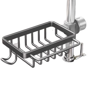 Estante de almacenamiento para cocina, fregadero para platos y verduras, cesta de drenaje, cepillo para esponjas, estropajo, paño. - Product Image 1