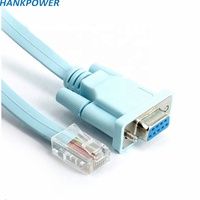 Cable Ethernet DB9 a RJ45, Cable de Red RJ45 a RS232, Cable de Consola de Interfaz de Red DB9 para Enrutador de Conmutador CISCO