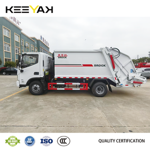 Camion compacteur de déchets Foron 6cbm neuf d'usine, 4*2, camion à ordures chinois avec moteur Cummins pour le nettoyage des ordures urbaines - Product Image 4