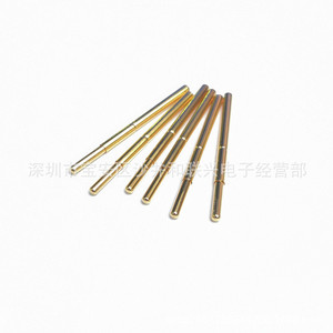 Sonde de test plaquée or Pa125 J, pointe ronde droite de 2,0 mm, sonde à ressort pour mesure électronique - Product Image 1