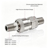 Connecteur rapide de type C pour pistolet à air comprimé, raccord à enfoncer, raccords mâle/femelle
