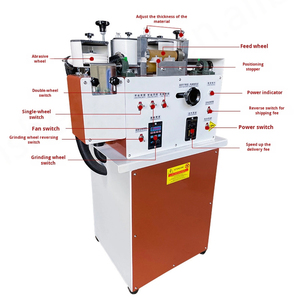 Équipement de traitement du cuir de polissage double face automatique à trois roues Machine à bord et à vide - Product Image 2