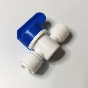 От 5/16 до 1/4 внешний диаметр Быстроразъемный клапан отключения, быстрый соединитель для подключения к водоочистителям системы RODI, сантехнике.