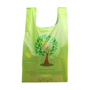 Sac à provisions personnalisé en plastique HDPE pour t-shirt et gilet - Product Image 3