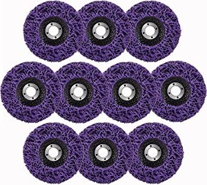 125 मिमी 5 इंच कोण पीसने पट्टी डिस्क कोण ग्राइंडर साफ पेंट जंग नीले स्ट्रिपिंग व्हील - Product Image 4