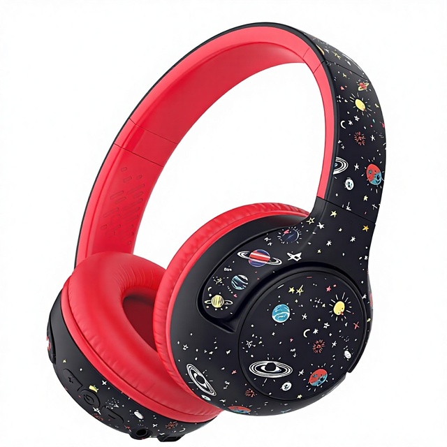IClever BTH27 Toddler Headphones 2 Year Old CPC Certified 75/80dBA Safe Volume 74H Playtime Wired+Wireless Dual Mode Over-Ear