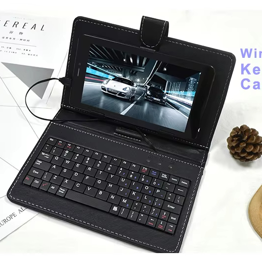 Wholesale Universal Shockproof Rugged Keyboard Tablet Protective Cover with Anti-drop Stand for 7 8 Inch Tablet Covers Case