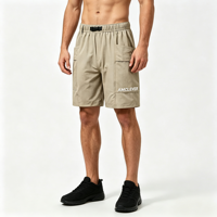 Shorts tactiques cargo pour homme AMLClever, en nylon ripstop durable et élasthanne, avec poches profondes, pour activités de plein air