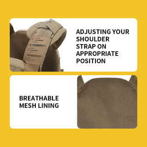 SIVI การล่าสัตว์การต่อสู้แผ่นChaleco Tacticoเสื้อกั๊กยุทธวิธีสําหรับชายQuick Releaseเสื้อกั๊กกลางแจ้งปรับผู้ใหญ่ - Product Image 3