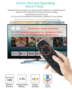 Control Remoto por Voz Inalámbrico G10 de Plástico Personalizado para MECOOL <span class=keywords><strong>Google</strong></span> para Fire TV Stick 4K - Product Image 1