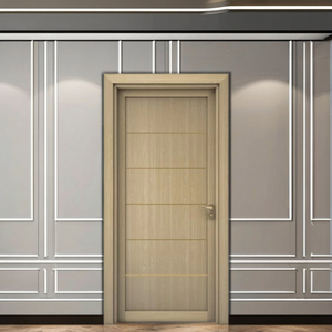 Porte intérieure en PVC polymère bois MDF de 40 mm d'épaisseur, moderne, résistante à l'humidité, insonorisée, anti-fissures, pour maison, hôtel, villa, commerce - Product Image 2