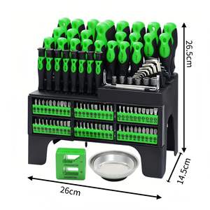 Juego de destornilladores Pro'sKit de 118 piezas con puntas de 1/4 pulgadas, organizador de almacenamiento magnético para tareas de reparación de precisión - Product Image 3