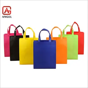 Angel Nonwoven Tote Bag With Logo Foldable Reusable PP Non Woven Spunbond Shopping Bag