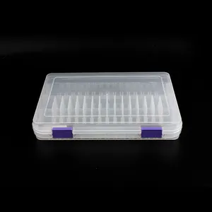 Caja de almacenamiento de plástico ajustable para manualidades, gran calidad, con separadores extraíbles y tapa, 21973