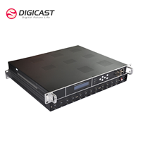 Encodeur vidéo multi-canaux DIGICAST pour tête de réseau de télévision numérique, multiplexeur avec sorties RTMP/HTTP/RTSP/HLS/SRT/UDP/RTP/ASI
