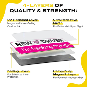 <span class=keywords><strong>New</strong></span> Phản Quang Lái Xe Từ An Toàn Bumper Sticker Cho Xe-Không Thấm Nước Phong Cách Kinh Doanh Có Thể Tháo Rời - Product Image 4