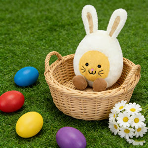 JellyCatt 25. Yılbaşı Yumurtası 9cm Süper Yumuşak PP Pamuk Dolgulu Yıkanabilir Teknik Peluş Hayvan Oyuncakları Yorgan Unisex - Product Image 4